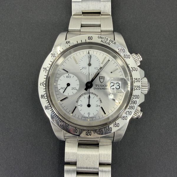 Uncommon Silver Albino 1993 Tudor Big Block Oysterdate 79180