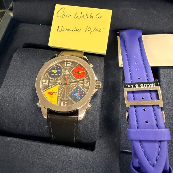 [WTS] Jacob & Co Five Time Zones with diamonds - Box and Pa…