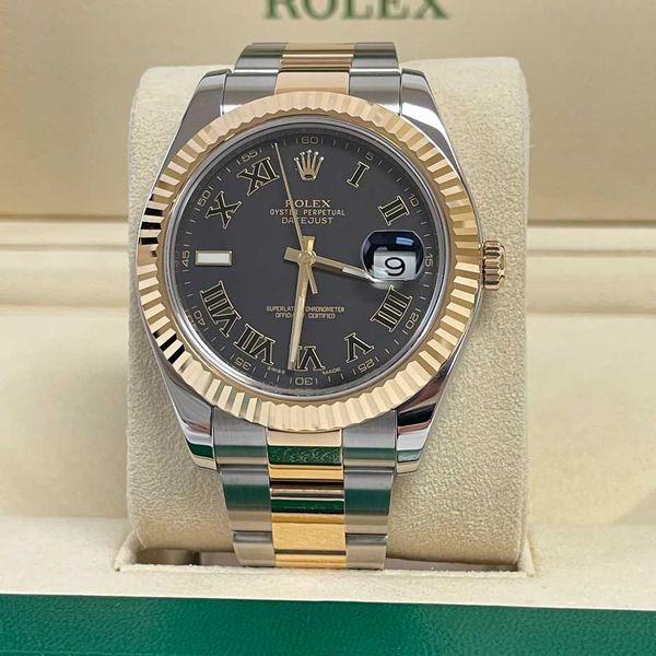 FS: Rolex Datejust II 41mm 116333 SS/18k Yellow Gold Slate …
