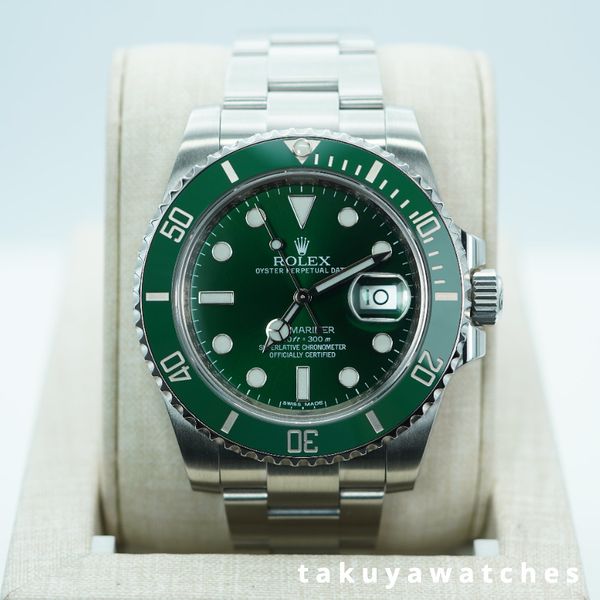 FSOT: Rolex 116610LV SUBMARINER HULK GREEN DIAL GREEN BEZEL…
