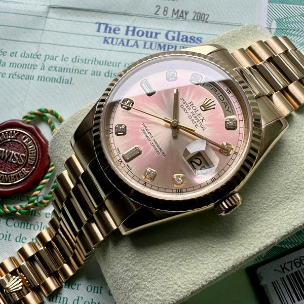 [WTS] 36mm Rolex President Gold 118238 Box Papers - Tropica…