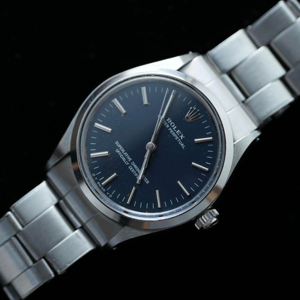 [WTS] Rolex Oyster Perpetual 34mm Blue Sigma Dial Gold Spec…