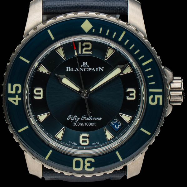 [WTS] 2022 Blancpain Fifty Fathoms Titanium Blue 5015-12B40…