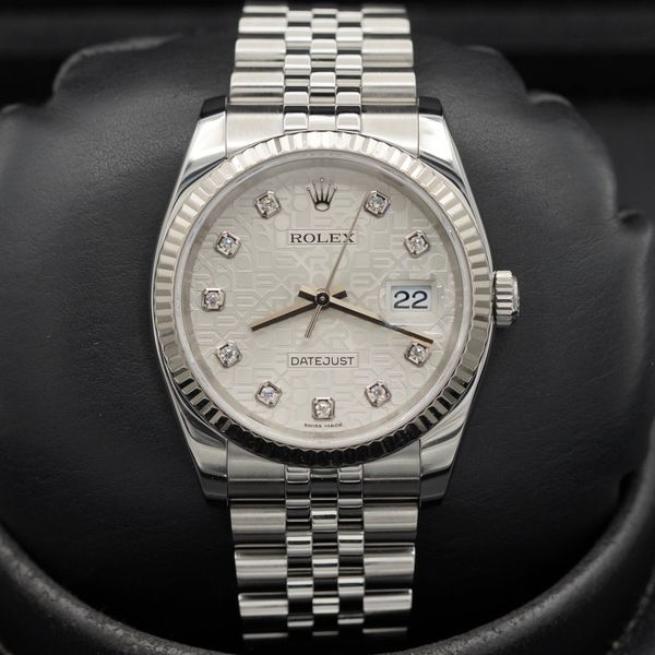 FSOT: Rolex Datejust - 116234 - Silver Jubilee Diamond - St…