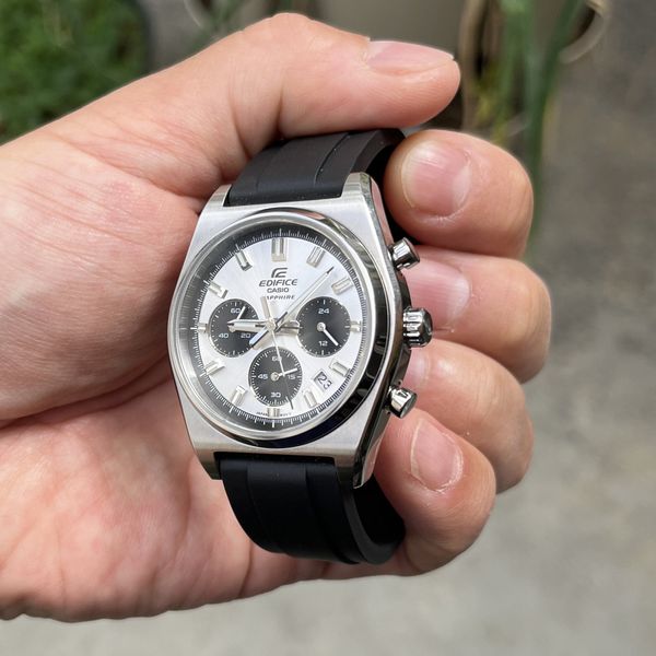 FS Casio Edifice Chrono Panda Silver EFB-730D-7AV