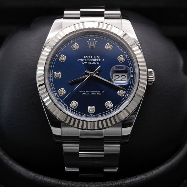 FSOT: Rolex Datejust 41  - 126334 - Blue Diamond - Stainles…