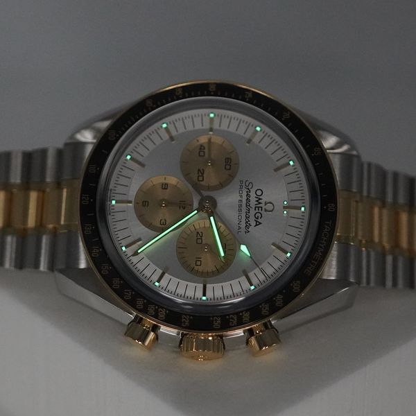 FSOT: Omega SPEEDMASTER MOONWATCH TWO TONE MOONSHINE GOLD 2…