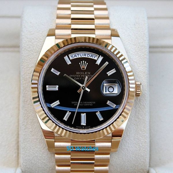 FS: Rolex 228238 Day-Date Watch Onyx Diamond Dial Complete