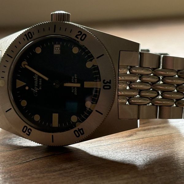 Aquastar Model 60 RE-EDITION MKII Complete Bracelet and Str…