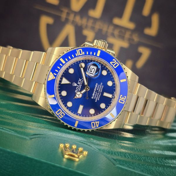 FSOT: ROLEX SUMBARINER DATE 41MM 126618LB 18K YELLOW GOLD B…