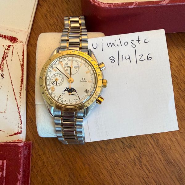 [WTS] Omega Speedmaster Triple Calendar Moonphase, Solid Go…