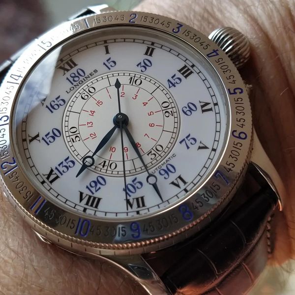 O cambio Longines LINDBERGH Hour Angle 47,50 m.m.