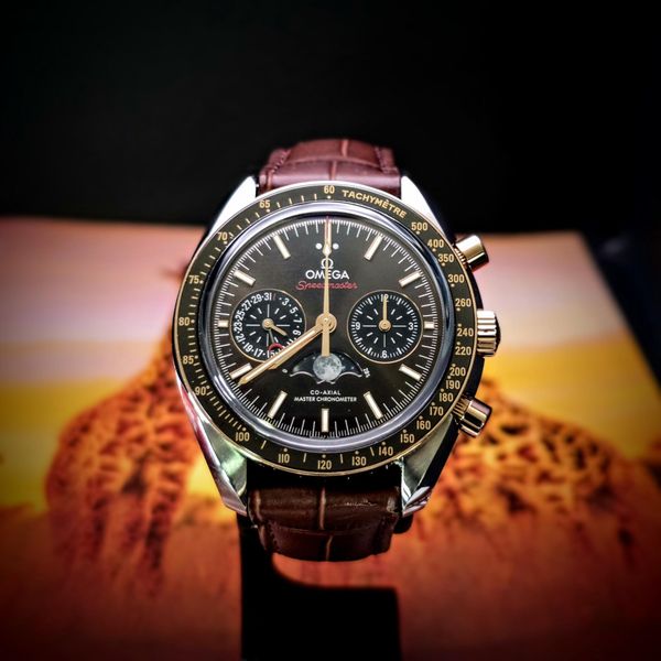 [WTS] Omega Speedmaster Moonphase Chrono 18k Sedna Gold & S…