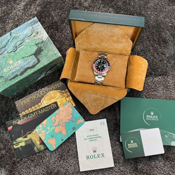 Rolex GMT-Master Pepsi Ref. 16700 Swiss Only (1999) Full Set