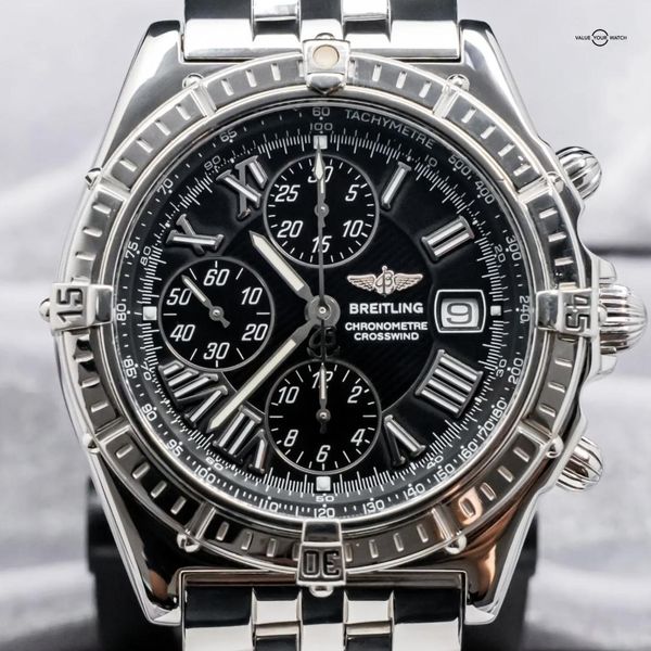 FS: Breitling Crosswind 43 mm Windrider Black Roman Dial Br…