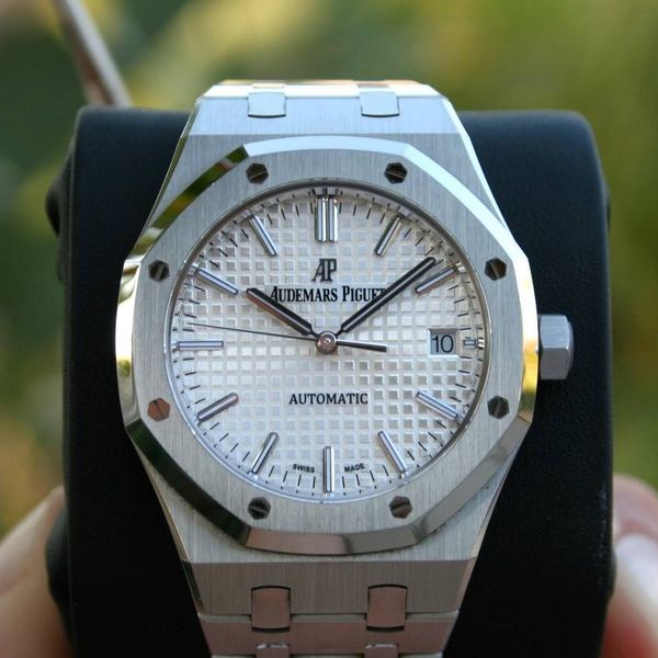 FS: AUDEMARS PIGUET 15450ST ROYAL OAK 37MM WATCH SILVER DIAL