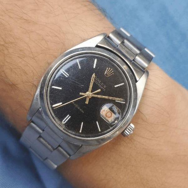 [WTS] Rolex Oysterdate 6494 Black Dial Roulette Date