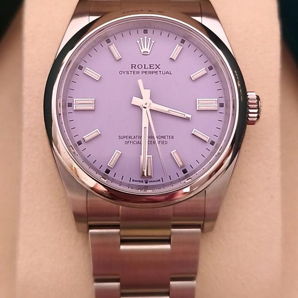 Rolex Oyster Perpetual 36mm esfera Lavanda a estrenar