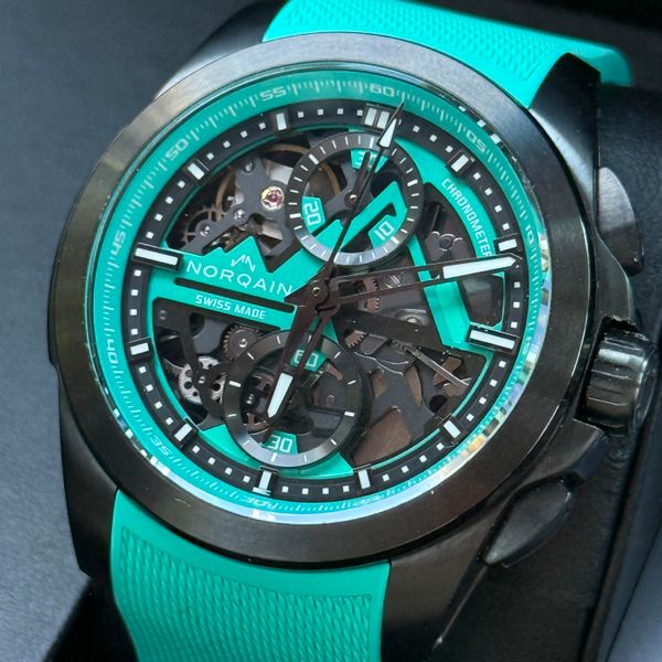 [WTS] NORQAIN Independence Skeleton Chrono 42mm Jade Titani…