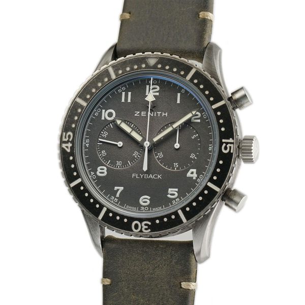 Zenith Pilot 43mm Cronometro Tipo CP-2 Fkyback Aged Steel