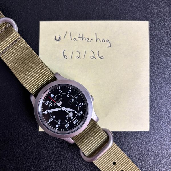 [WTS] Seiko 5 SNK809 - Black Dial