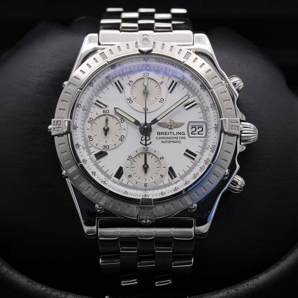 FSOT: Breitling Chronomat  - A13352 - White - Stainless Ste…