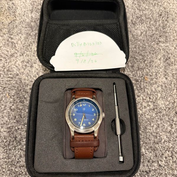 [WTS] Elliot Brown Arne 38mm quartz field watch fume blue -…