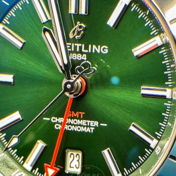 [WTS] Breitling Chrono GMT Green 40mm Perfect Golf Watch Ju…