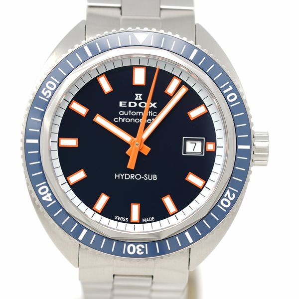 FS: Pre-Owned Edox Hydro-Sub Date Automatic Chronometer 801…