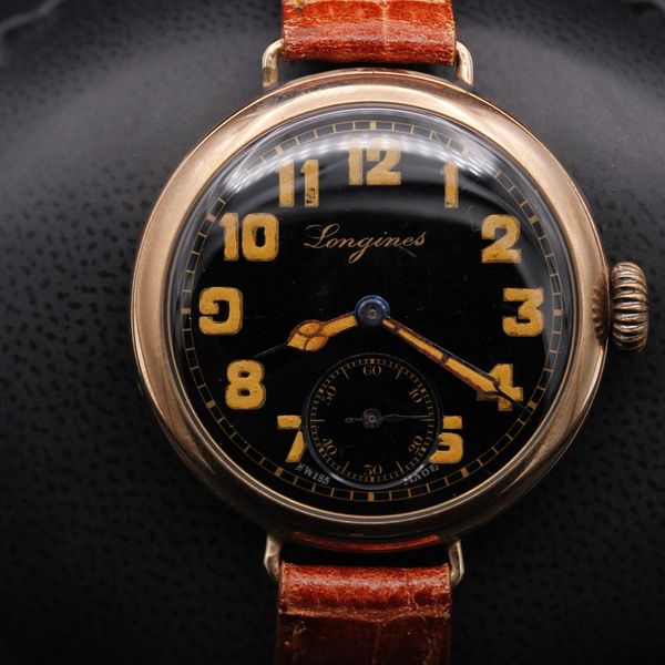 FSOT: Longines Officers Watch  - Hinged Caseback - Black - …