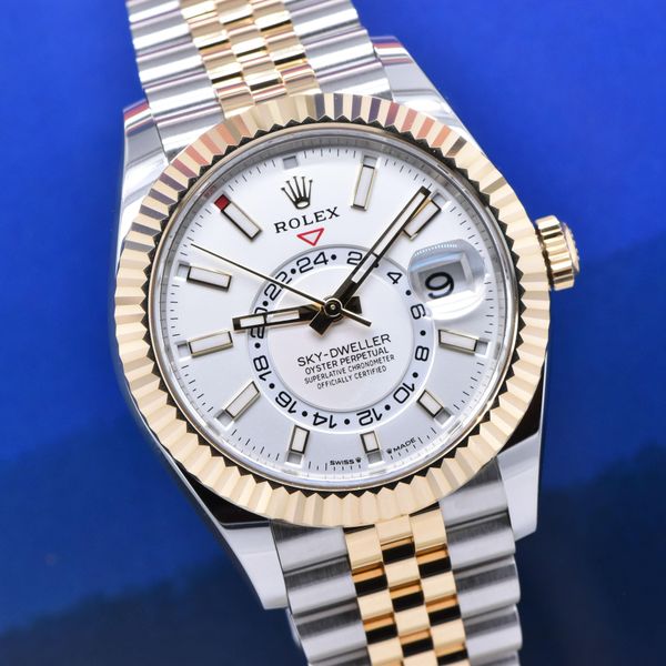 [WTS] 2023 Rolex Sky-Dweller 42mm 18K YG & Steel Jubilee Wh…