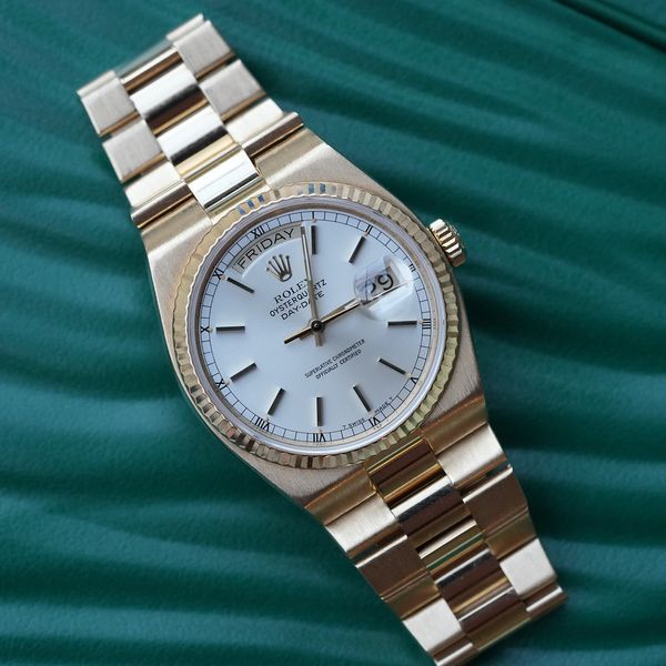 FS: Rolex 19018 Oysterquartz Day Date 18K Yellow Gold Silver