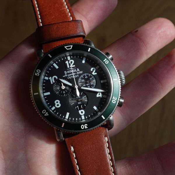 [WTS] Shinola Runwell Sport Chronograph 46mm Titanium – Gre…