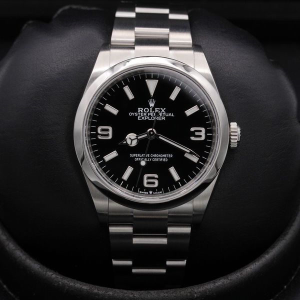FSOT: Rolex Explorer 36 "2021" - 124270 - Black - Stainless…