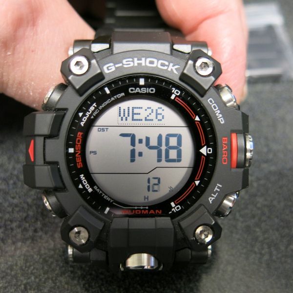 Casio Master of G-Land Mudman GW9500 with strap adapters an…