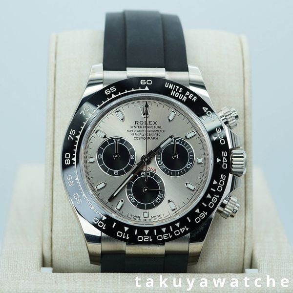 FSOT: Rolex 116519LN DAYTONA WHITE GOLD OYSTERFLEX STEEL DI…