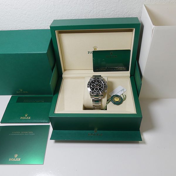 FS NIB Rolex SS Daytona Cosmograph 126500 Black Dial Box/Pa…