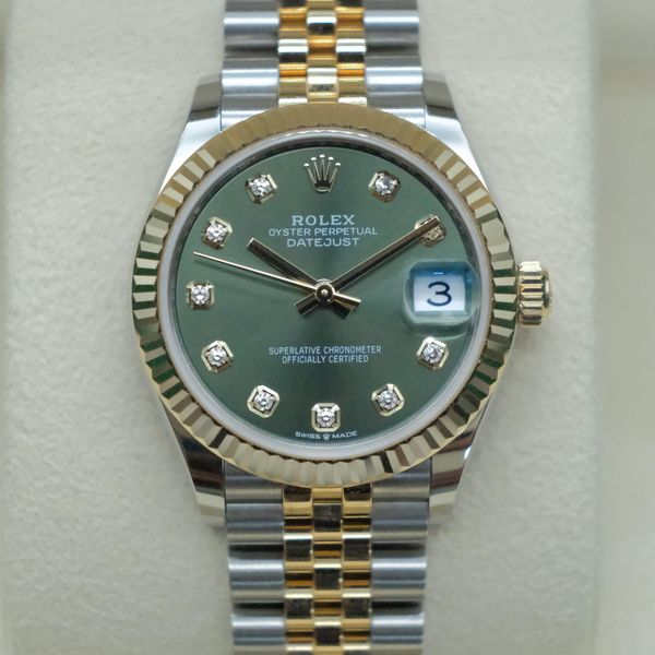 [WTS] Rolex Datejust 31mm Olive Green dial with Diamond Mar…