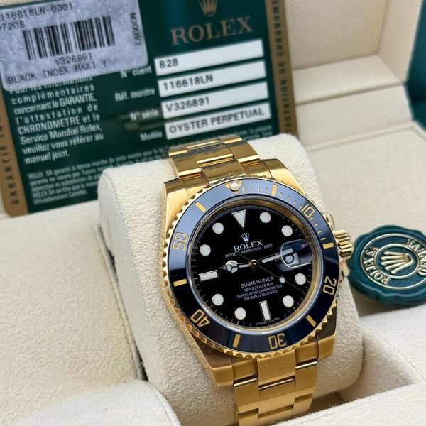 FSOT: 2014 Rolex Submariner Date 40mm 116618LN Black Dial C…