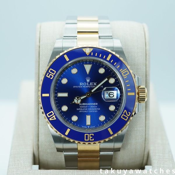 FSOT: Rolex 126613LB SUBMARINER BLUESY 18K YELLOW GOLD STEE…