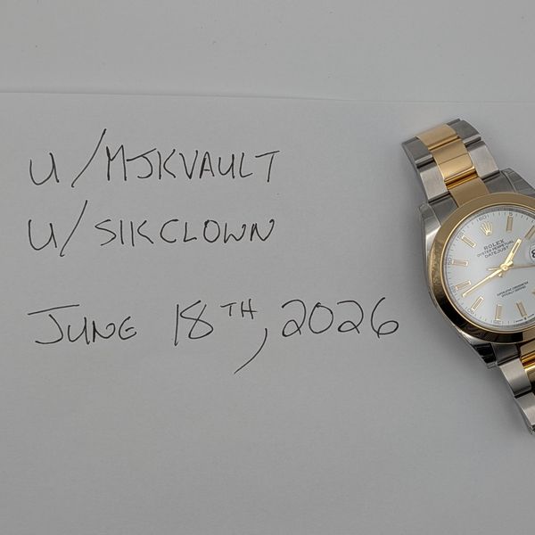 [WTS] 2022 Rolex Datejust 41 126303 Two-Tone White Dial- Bo…